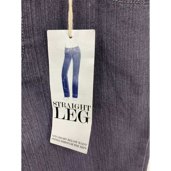 Style & Co Jeans Size 6 Grey Straight Leg Cool Stretch Denim Mid Rise Women New - Picture 3 of 8